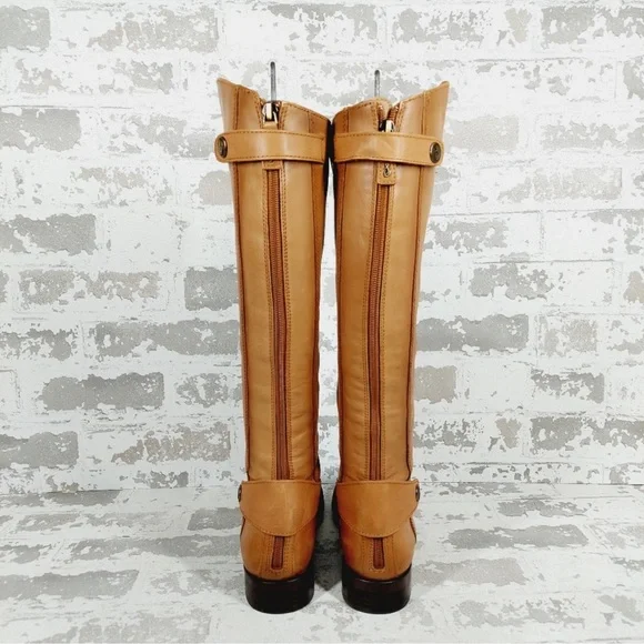 Sam Edelman Mikala Whiskey brown Leather tall Riding Boots - Picture 4 of 10